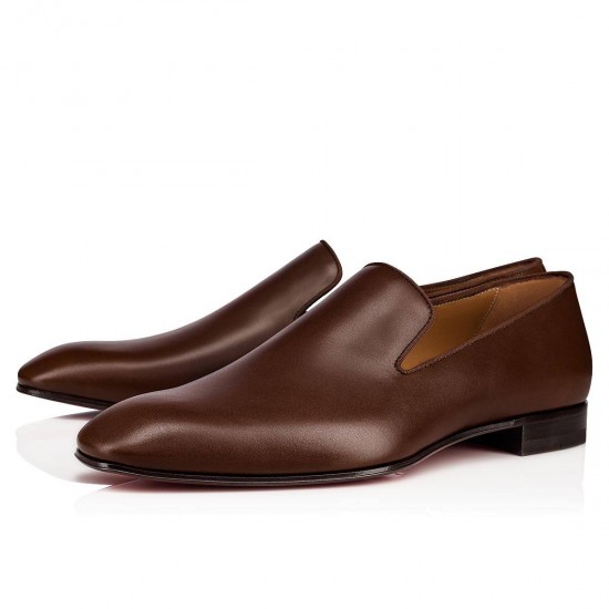 Christian Louboutin Dandelion Calf Loafers Brown Men