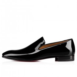 Christian Louboutin Dandelion Patent Leather Loafers Black Men