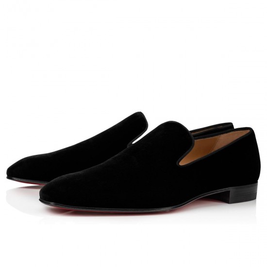 Christian Louboutin Dandelion Velvet Loafers Black Men