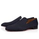 Christian Louboutin Dandelion Rafia Loafers Blue/Black Men