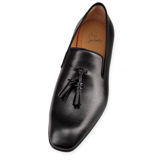 Christian Louboutin Dandelion Tassel Calf Loafers Black Men