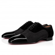 Christian Louboutin Greggo Creative Leather Dress Shoes Black Men