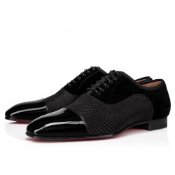 Christian Louboutin Greggo Creative Leather Dress Shoes Black Men