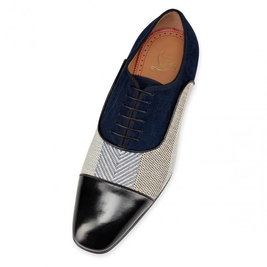 Christian Louboutin Greggo Rafia Dress Shoes Version Multi Men