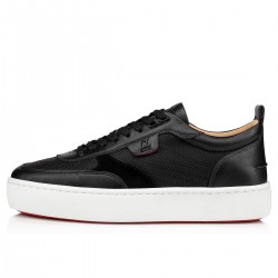 Christian Louboutin Happyrui Nylon Low Top Sneakers Black Men