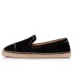 Christian Louboutin Loge Nourri Suede Espadrilles Black Men