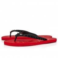 Christian Louboutin Loubi Flip Rubber Flip Flops Black/Loubi Men