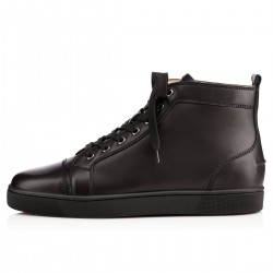 Christian Louboutin Louis Calf High Top Sneakers Black Men