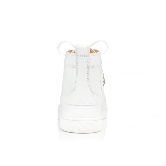 Christian Louboutin Louis Calf High Top Sneakers White Men