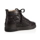 Christian Louboutin Louis Calf High Top Sneakers Black Men