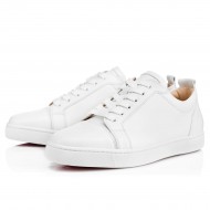 Christian Louboutin Louis Junior Calf Low Top Sneakers White Men