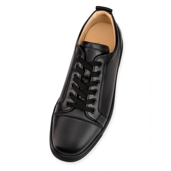 Christian Louboutin Louis Junior Calf Low Top Sneakers Black Men