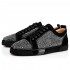 Christian Louboutin Louis Junior Stras Strass Low Top Sneakers Black Men