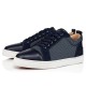 Christian Louboutin Louis Junior Orlato Calf Low Top Sneakers Blue Men