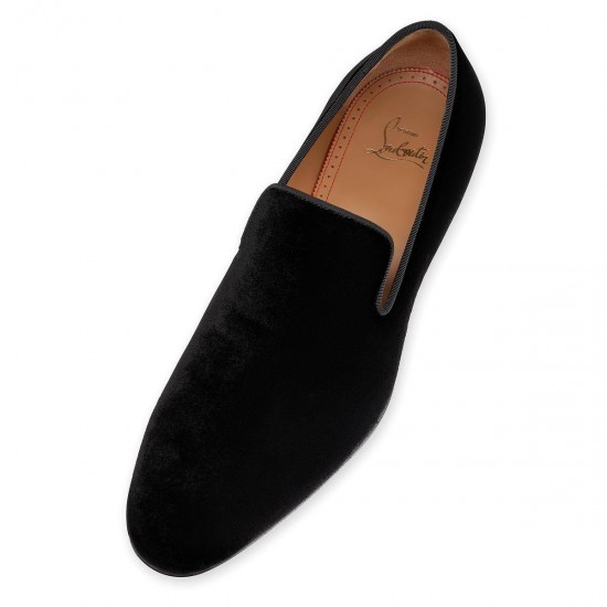 Christian Louboutin Marpyramide Velvet Loafers Black Men