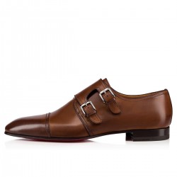 Christian Louboutin Mortimer Calf Dress Shoes Brown Men