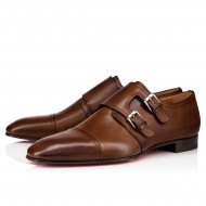 Christian Louboutin Mortimer Calf Dress Shoes Brown Men