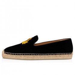 Christian Louboutin Nanou Orlato Calf Espadrilles Black Men