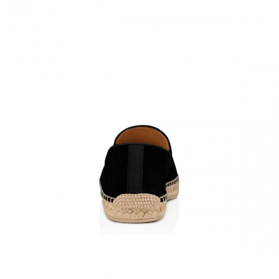 Christian Louboutin Nanou Orlato Calf Espadrilles Black Men