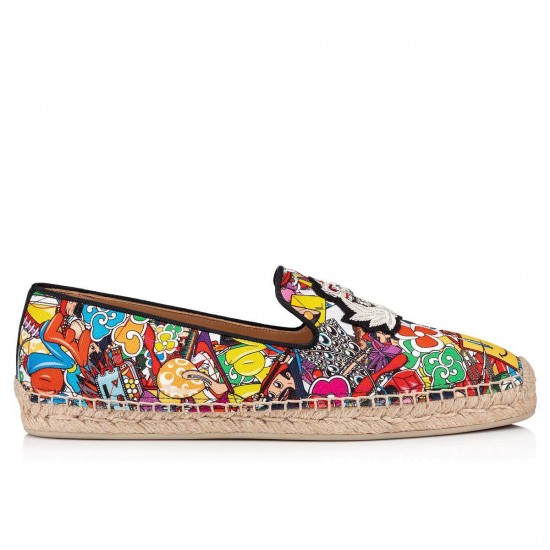 Christian Louboutin Nanou Orlato Cotton Espadrilles Multi Men