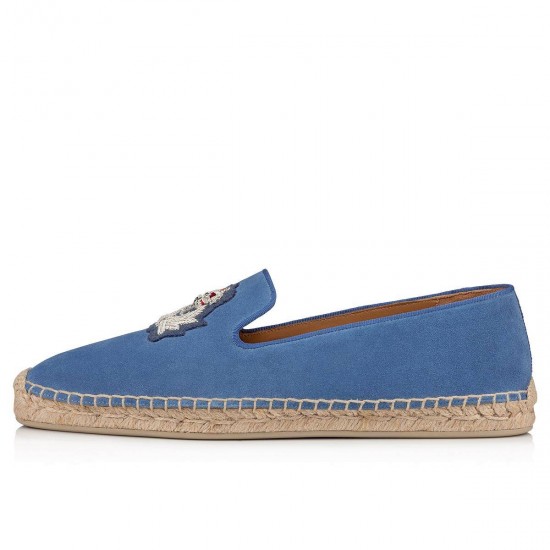 Christian Louboutin Nanou Orlato Veau Velour Espadrilles Jeans Men