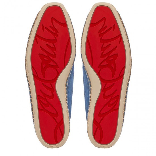 Christian Louboutin Nanou Orlato Veau Velour Espadrilles Jeans Men