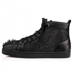 Christian Louboutin No Limit 018 Calf High Top Sneakers Black Men