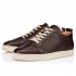 Christian Louboutin Rantulow Leather Low Top Sneakers Dark Brown Men