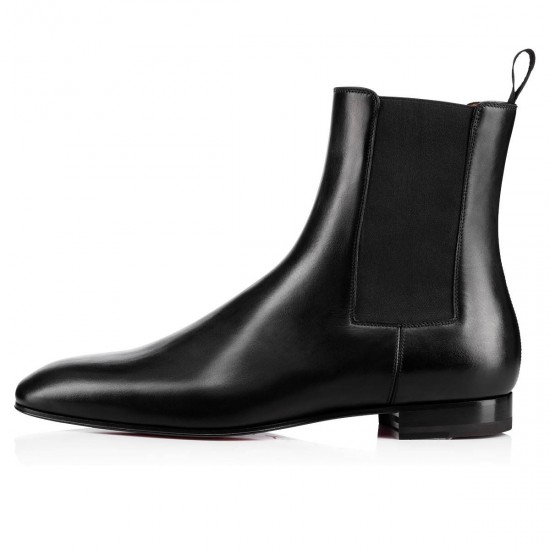 Christian Louboutin Roadie Leather Chelsea Boots Black Men