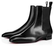 Christian Louboutin Roadie Leather Chelsea Boots Black Men