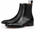 Christian Louboutin Samson Leather Chelsea Boots Black Men