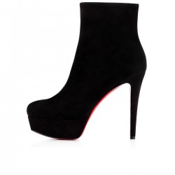 Christian Louboutin Bianca Booty 120mm Suede Ankle Boots Black Women