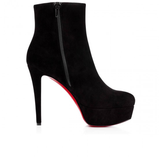 Christian Louboutin Bianca Booty 120mm Suede Ankle Boots Black Women