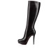 Christian Louboutin Bianca Botta 140mm Leather Knee High Boots Black Women