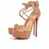 Christian Louboutin Choca 150mm Kid Sandals Nude Women