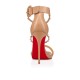 Christian Louboutin Choca Lux 120mm Leather Sandals Nude/Pink Bronze Women