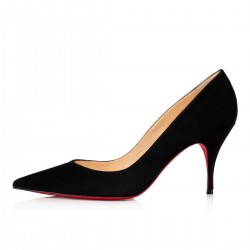 Christian Louboutin Clare 80mm Suede Pumps Black Women