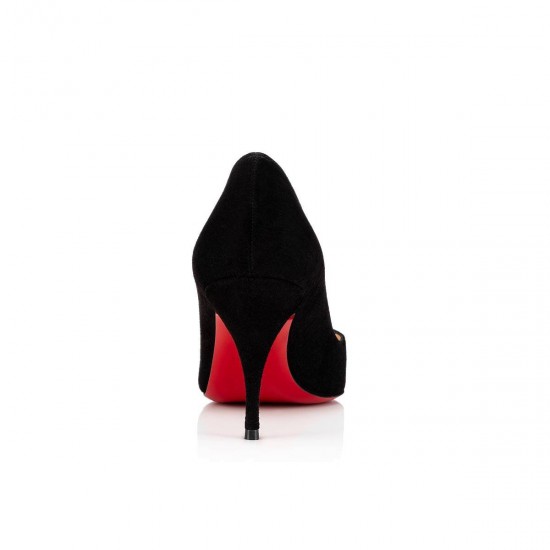 Christian Louboutin Clare 80mm Suede Pumps Black Women