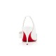 Christian Louboutin Clare Nodo 80mm Patent Leather Pumps Bianco Women