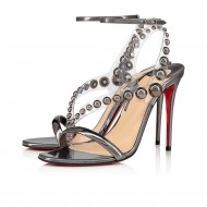 Christian Louboutin Corinetta 100mm Specchio/Laminato Sandals Silver Women