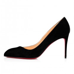 Christian Louboutin Corneille 85mm Suede Pumps Black Women