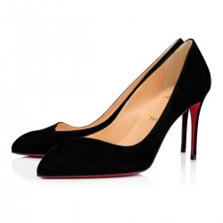 Christian Louboutin Corneille 85mm Suede Pumps Black Women