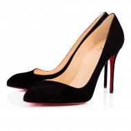 Christian Louboutin Corneille 100mm Suede Pumps Black Women