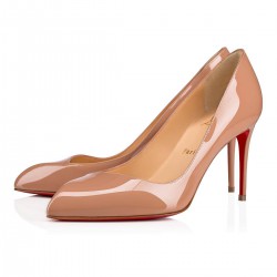 Christian Louboutin Corneille 85mm Patent Leather Pumps Nude Women