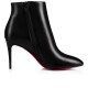 Christian Louboutin Eloise Booty 85mm Leather Ankle Boots Black Women