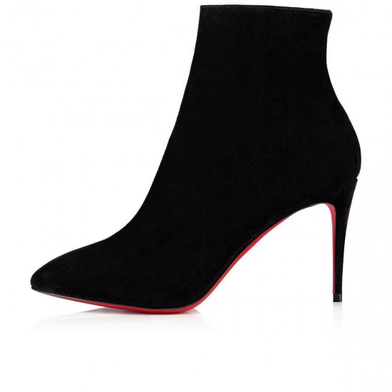 Christian Louboutin Eloise Booty 85mm Suede Ankle Boots Black Women