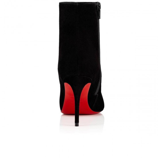 Christian Louboutin Eloise Booty 85mm Suede Ankle Boots Black Women