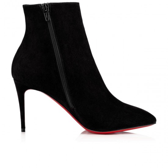 Christian Louboutin Eloise Booty 85mm Suede Ankle Boots Black Women