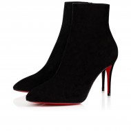 Christian Louboutin Eloise Booty 85mm Suede Ankle Boots Black Women