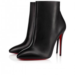 Christian Louboutin Eloise Booty 100mm Leather Ankle Boots Black Women